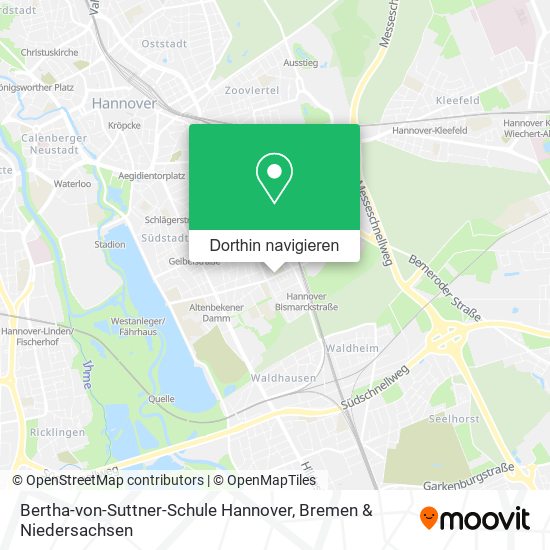 Bertha-von-Suttner-Schule Hannover Karte