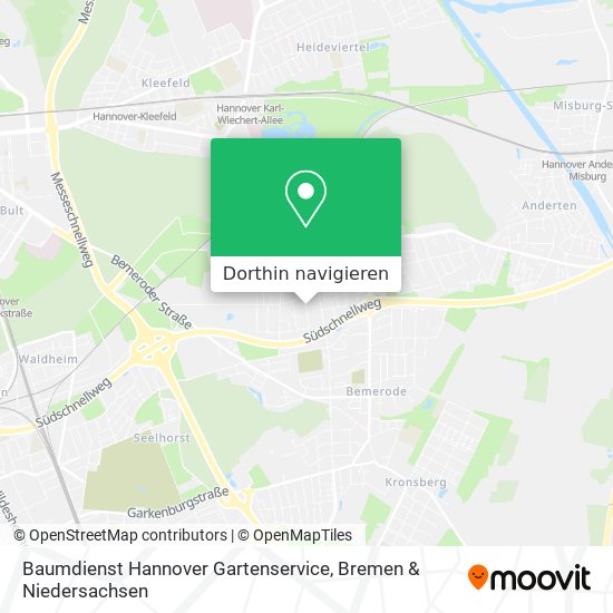 Baumdienst Hannover Gartenservice Karte