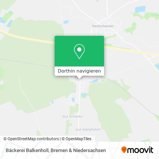 Bäckerei Balkenholl Karte