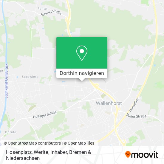 Hosenplatz, Werlte, Inhaber Karte