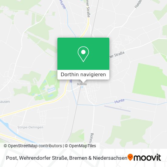 Post, Wehrendorfer Straße Karte