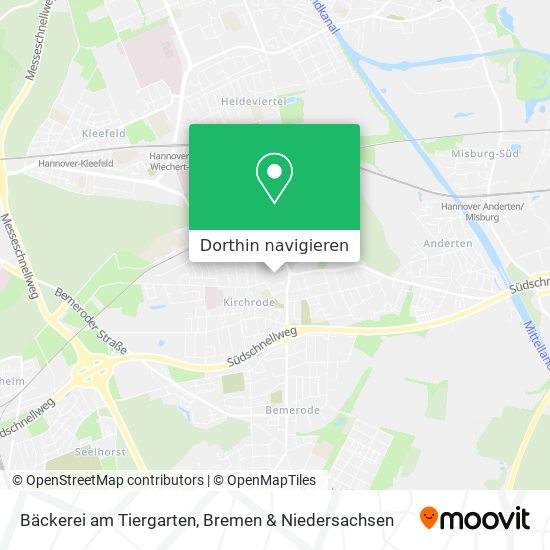 Bäckerei am Tiergarten Karte