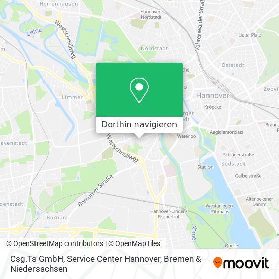 Csg.Ts GmbH, Service Center Hannover Karte