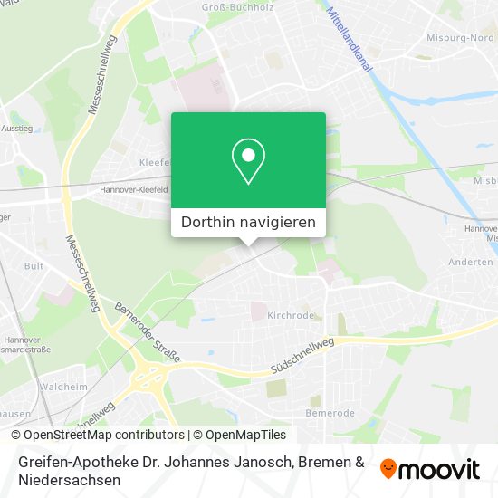 Greifen-Apotheke Dr. Johannes Janosch Karte