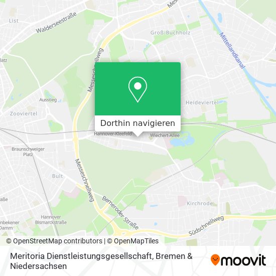 Meritoria Dienstleistungsgesellschaft Karte
