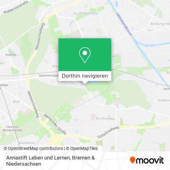 Annastift Leben und Lernen Karte
