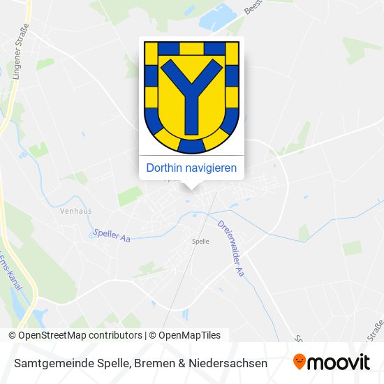 Samtgemeinde Spelle Karte