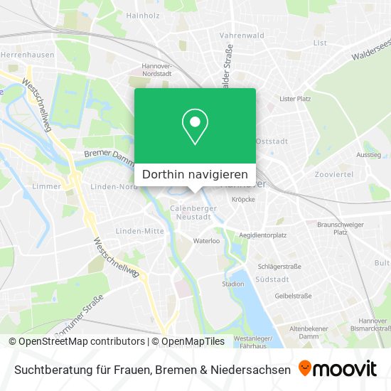 Suchtberatung für Frauen Karte