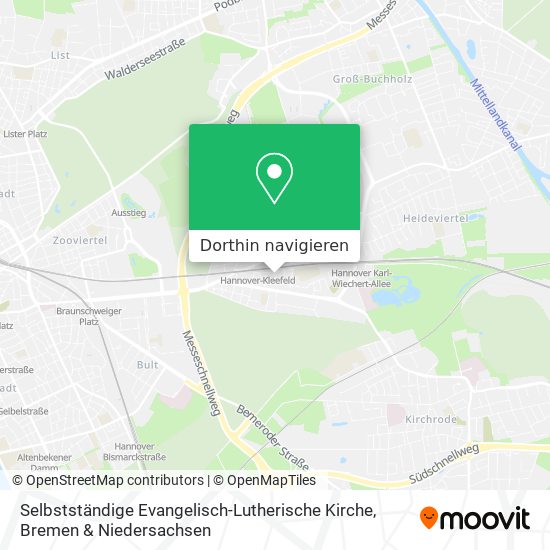 Selbstständige Evangelisch-Lutherische Kirche Karte