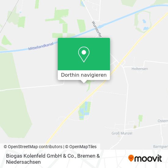 Biogas Kolenfeld GmbH & Co. Karte