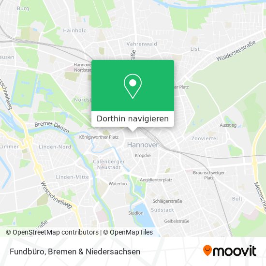 Fundbüro Karte