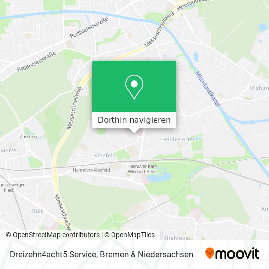 Dreizehn4acht5 Service Karte