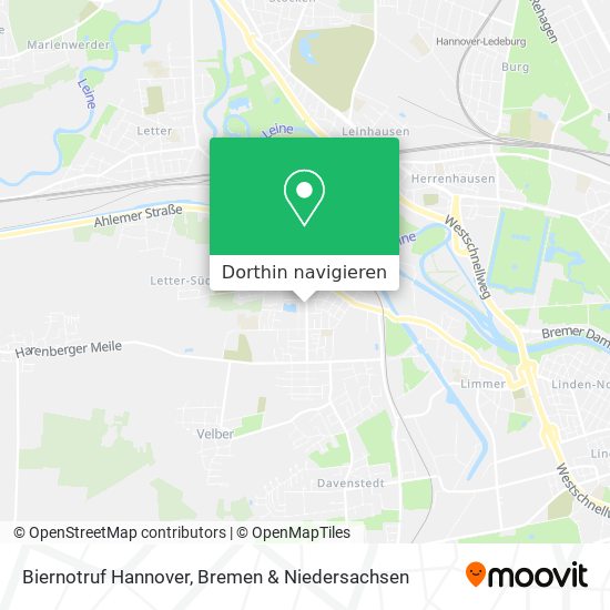 Biernotruf Hannover Karte
