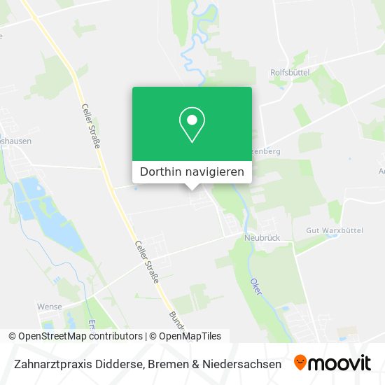 Zahnarztpraxis Didderse Karte