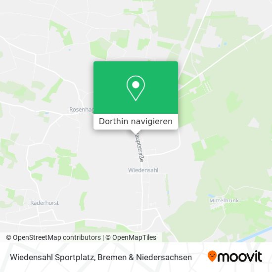 Wiedensahl Sportplatz Karte