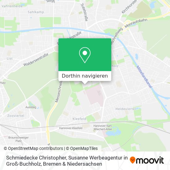Schmiedecke Christopher, Susanne Werbeagentur in Groß-Buchholz Karte