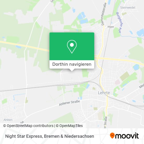 Night Star Express Karte