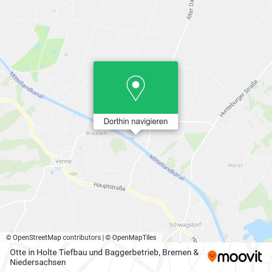 Otte in Holte Tiefbau und Baggerbetrieb Karte