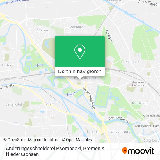 Änderungsschneiderei Psomadaki Karte