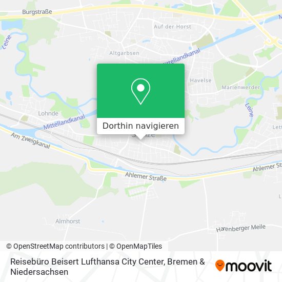 Reisebüro Beisert Lufthansa City Center Karte