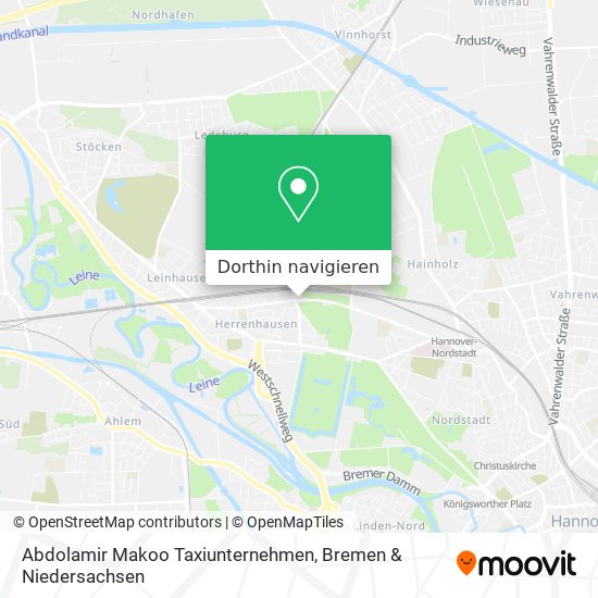 Abdolamir Makoo Taxiunternehmen Karte