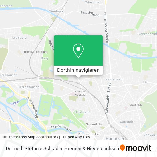 Dr. med. Stefanie Schrader Karte