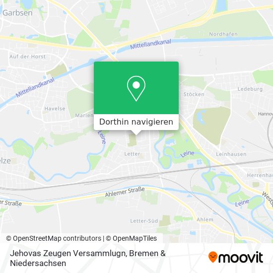 Jehovas Zeugen Versammlugn Karte