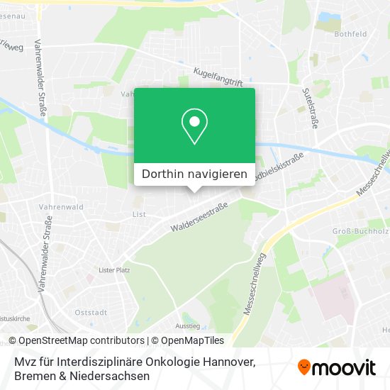 Mvz für Interdisziplinäre Onkologie Hannover Karte