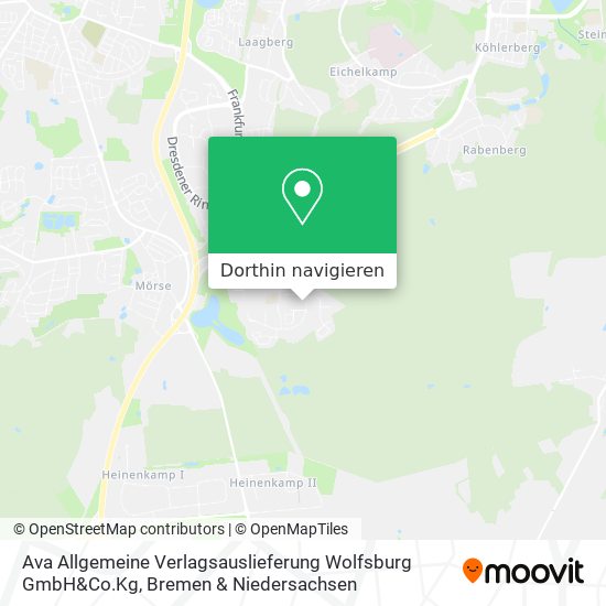 Ava Allgemeine Verlagsauslieferung Wolfsburg GmbH&Co.Kg Karte