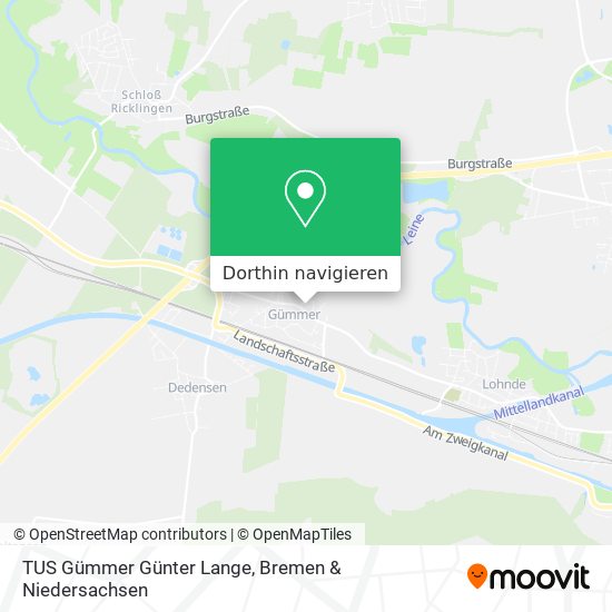 TUS Gümmer Günter Lange Karte