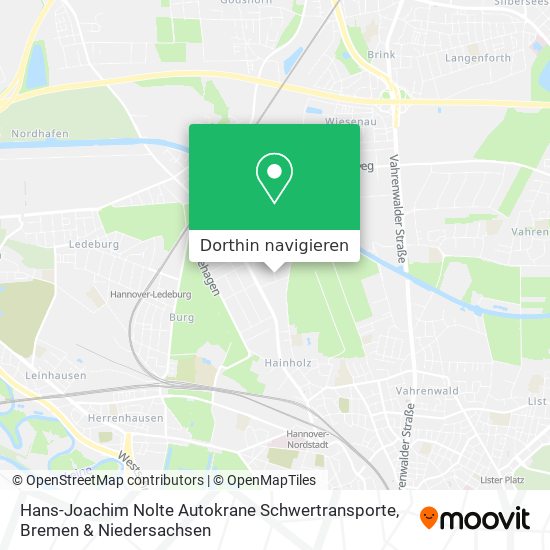 Hans-Joachim Nolte Autokrane Schwertransporte Karte