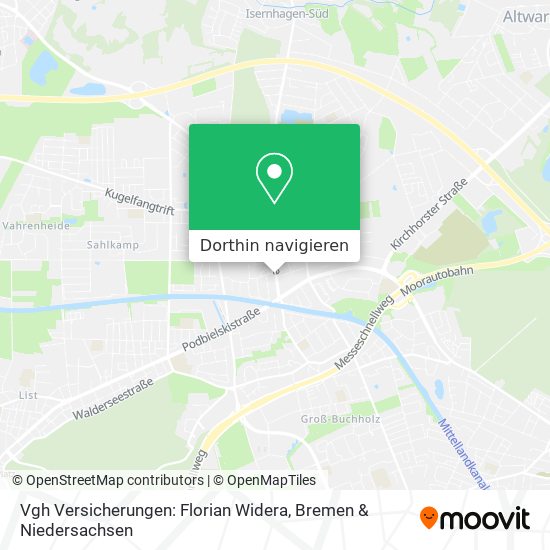 Vgh Versicherungen: Florian Widera Karte