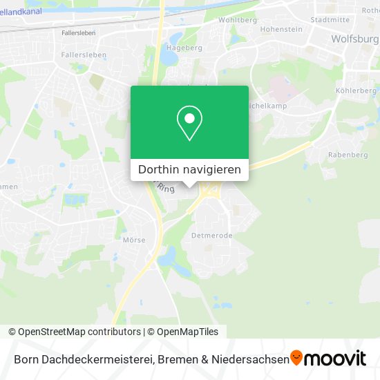 Born Dachdeckermeisterei Karte