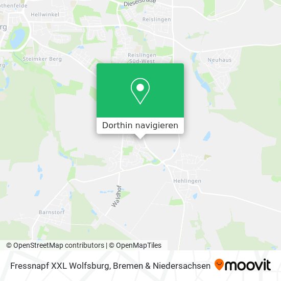 Fressnapf XXL Wolfsburg Karte