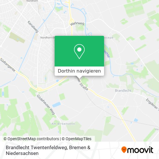 Brandlecht Twentenfeldweg Karte