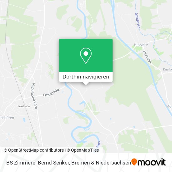 BS Zimmerei Bernd Senker Karte