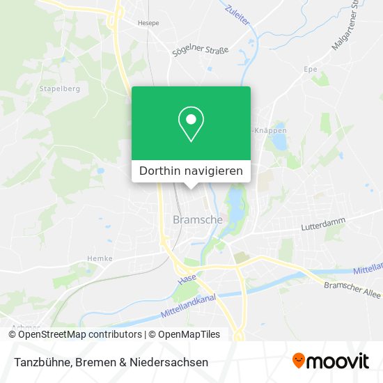 Tanzbühne Karte