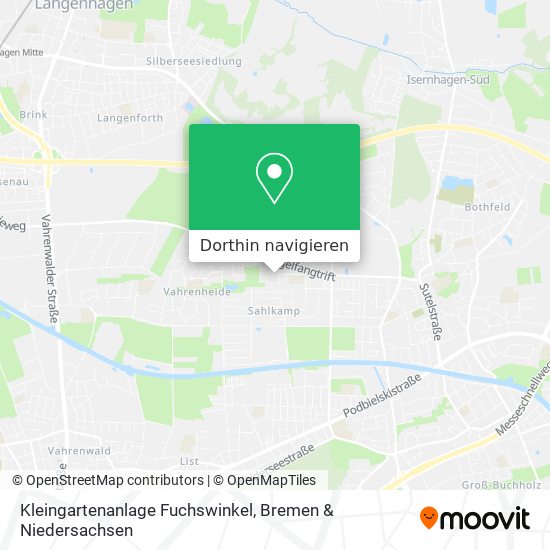 Kleingartenanlage Fuchswinkel Karte