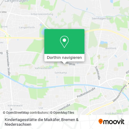 Kindertagesstätte die Maikäfer Karte