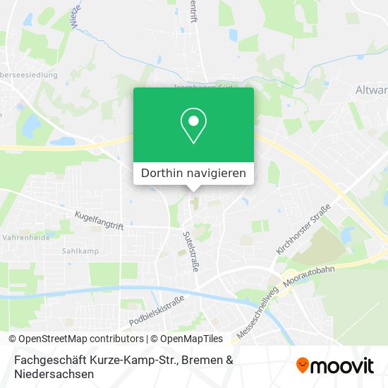 Fachgeschäft Kurze-Kamp-Str. Karte