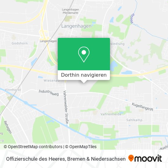 Offizierschule des Heeres Karte