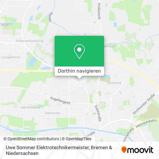 Uwe Sommer Elektrotechnikermeister Karte