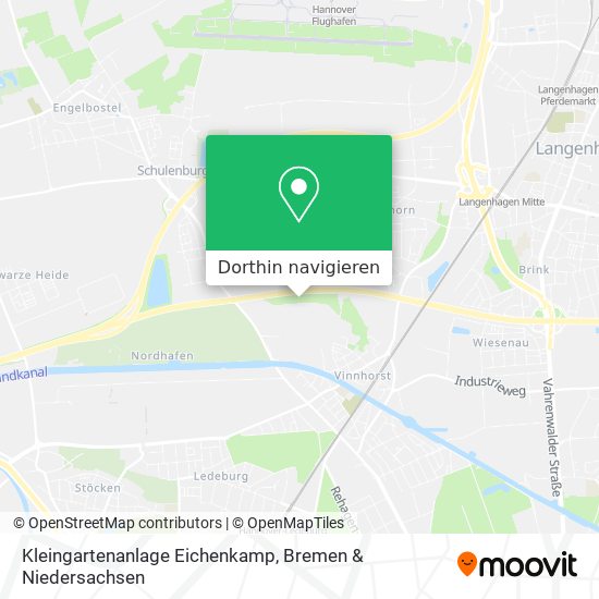 Kleingartenanlage Eichenkamp Karte