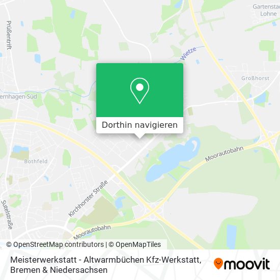 Meisterwerkstatt - Altwarmbüchen Kfz-Werkstatt Karte