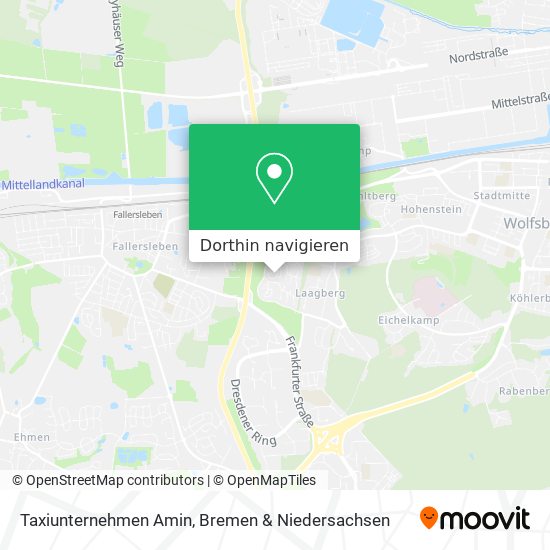 Taxiunternehmen Amin Karte