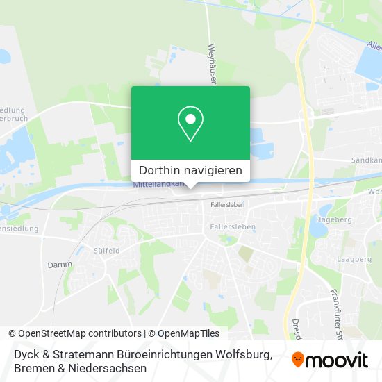 Dyck & Stratemann Büroeinrichtungen Wolfsburg Karte