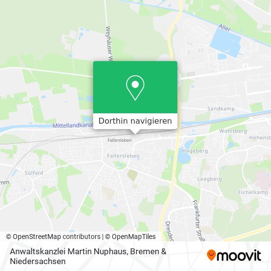 Anwaltskanzlei Martin Nuphaus Karte
