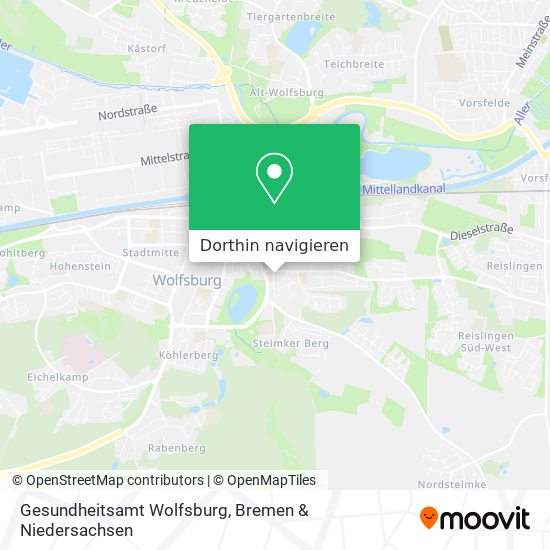 Gesundheitsamt Wolfsburg Karte