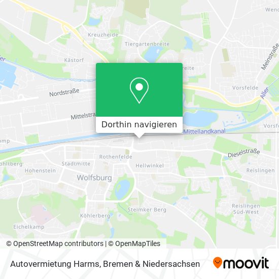 Autovermietung Harms Karte