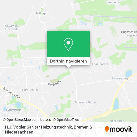 H.J. Vogler Sanitär Heizungstechnik Karte